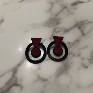 New Geometric Leather Earrings